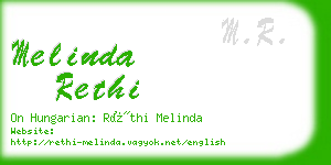 melinda rethi business card